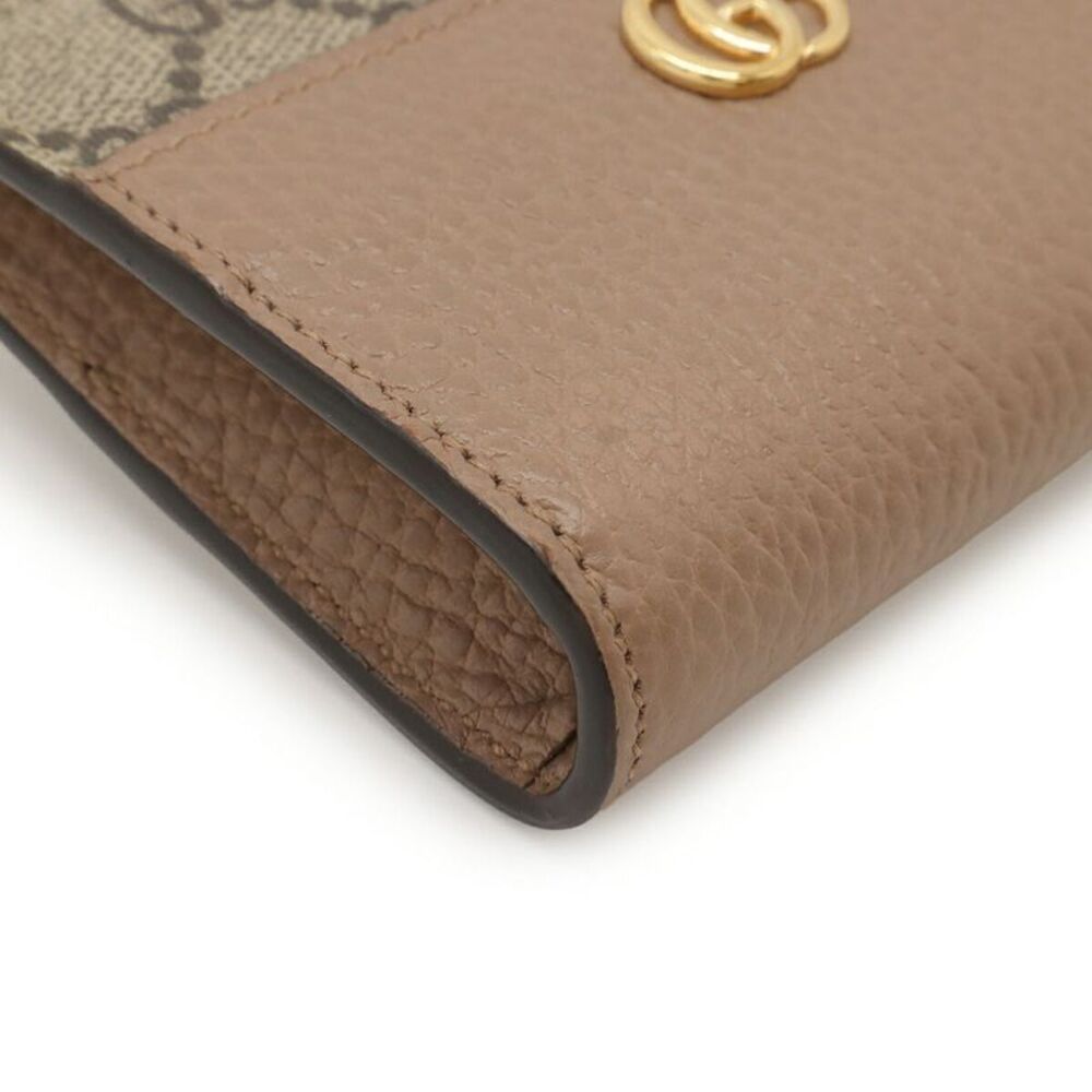 Gucci GG Marmont Compact Wallet Beige - Picture 3 of 8